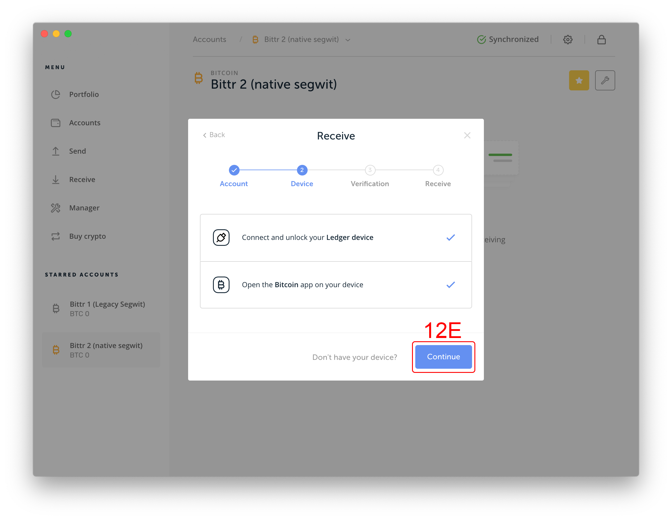 Connecting the Ledger and continuing